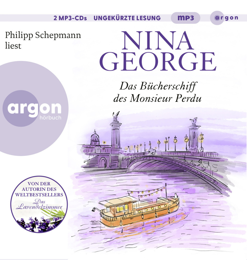 Cover: 9783839820551 | Das Bücherschiff des Monsieur Perdu, 2 Audio-CD, 2 MP3 | Nina George