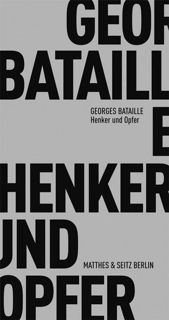 Cover: 9783882217261 | Henker und Opfer | Georges Bataille | Taschenbuch | 96 S. | Deutsch