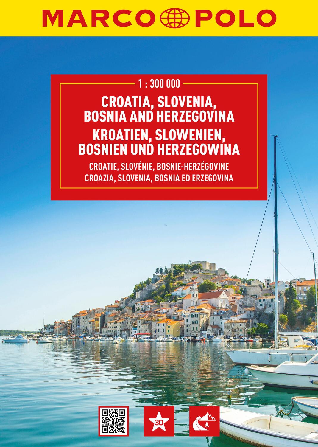 Cover: 9783575018786 | MARCO POLO Reiseatlas Kroatien, Slowenien, Bosnien und Herzegowina...