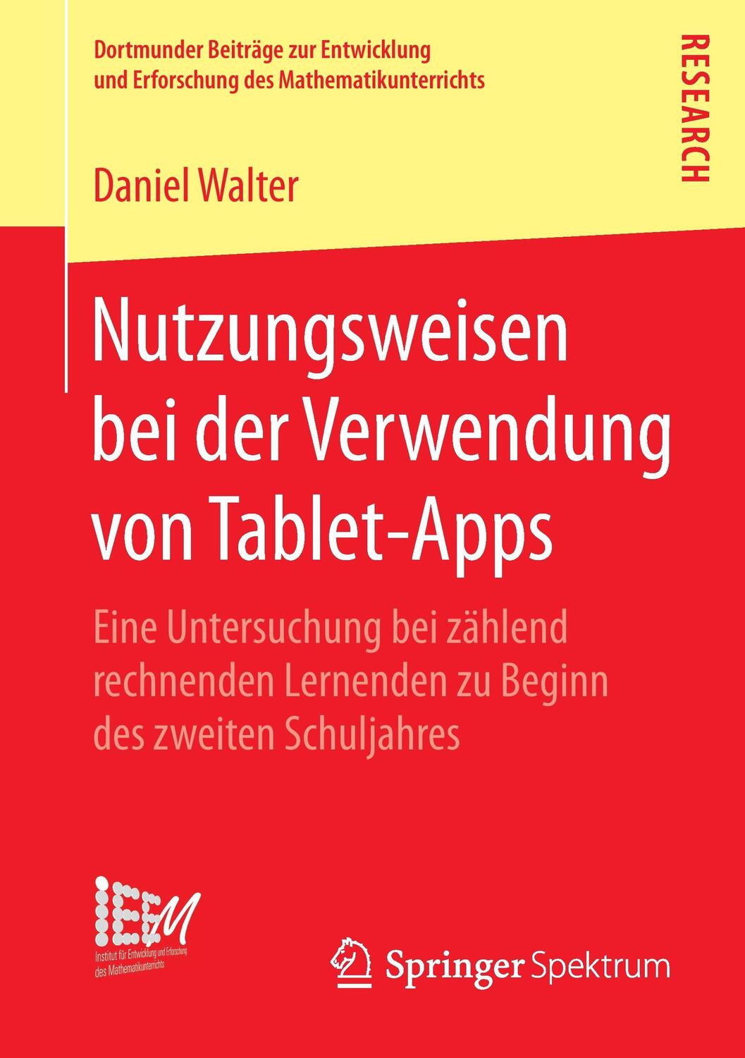 Cover: 9783658190668 | Nutzungsweisen bei der Verwendung von Tablet-Apps | Daniel Walter