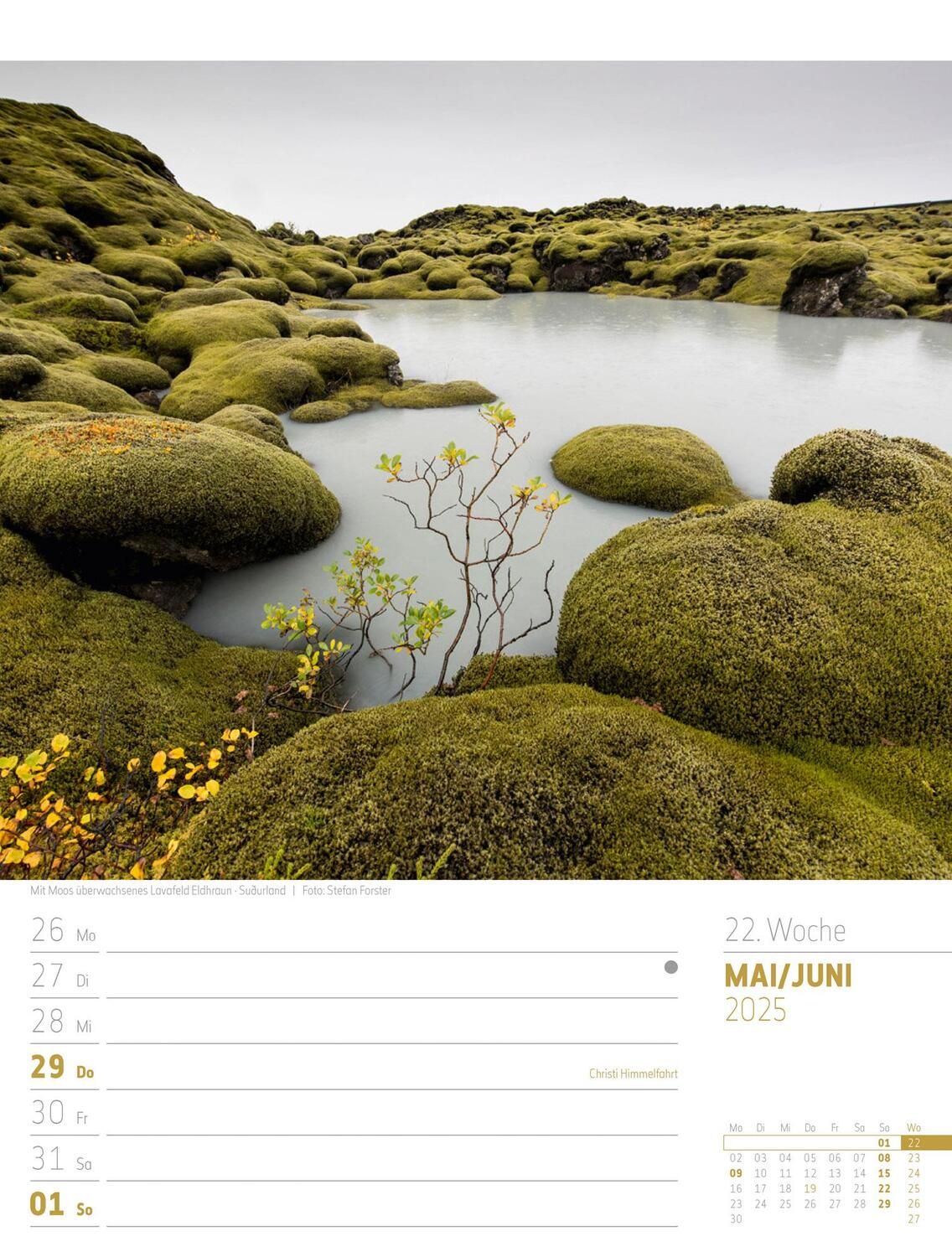 Bild: 9783838425917 | Island - Die Insel aus Feuer und Eis - Wochenplaner Kalender 2025