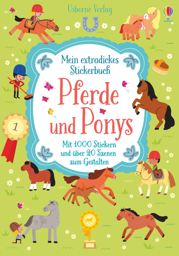 Cover: 9781782323662 | Mein extradickes Stickerbuch: Pferde und Ponys | Lucy Bowman | Buch