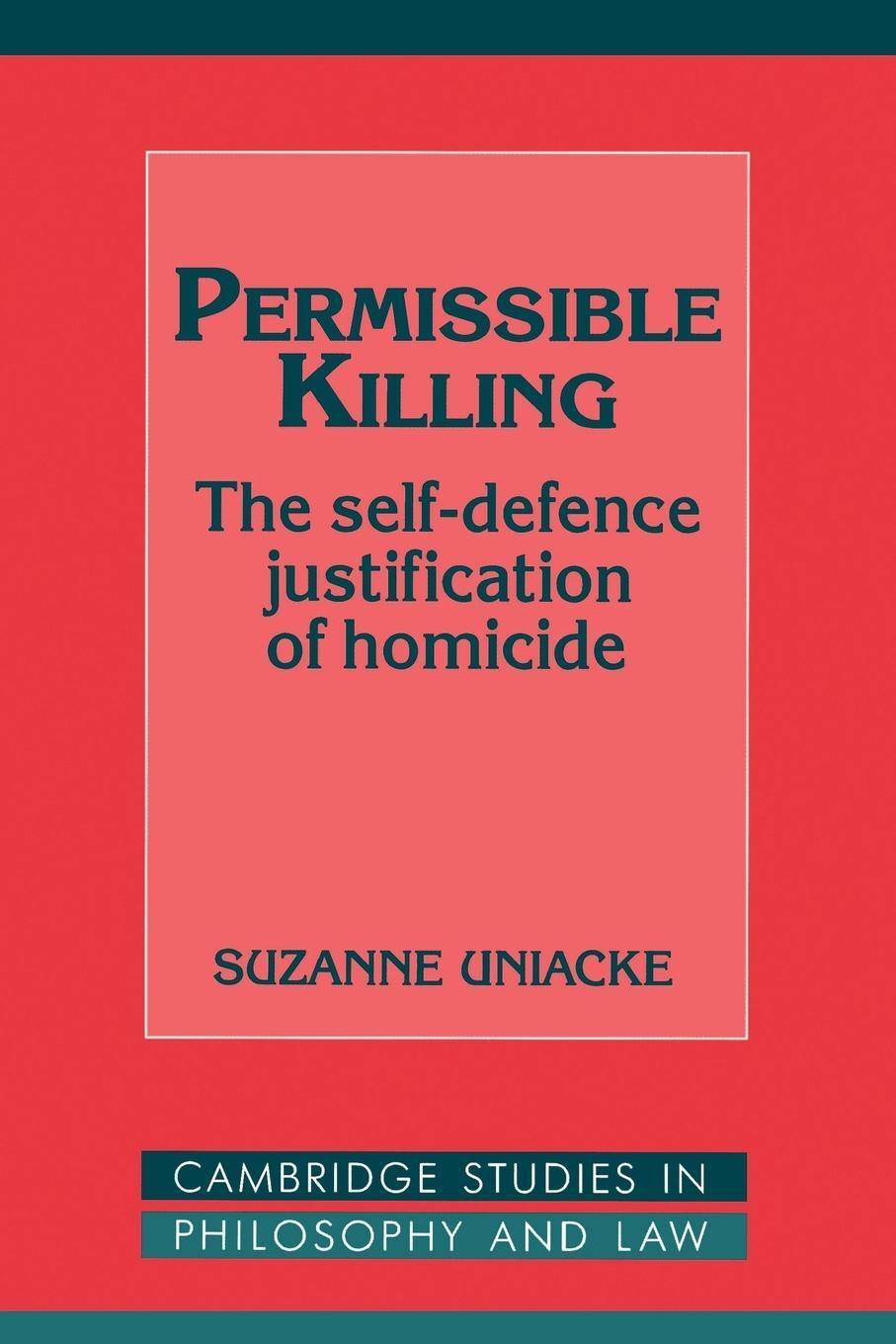Cover: 9780521564588 | Permissible Killing | Suzanne Uniacke | Taschenbuch | Paperback | 1996