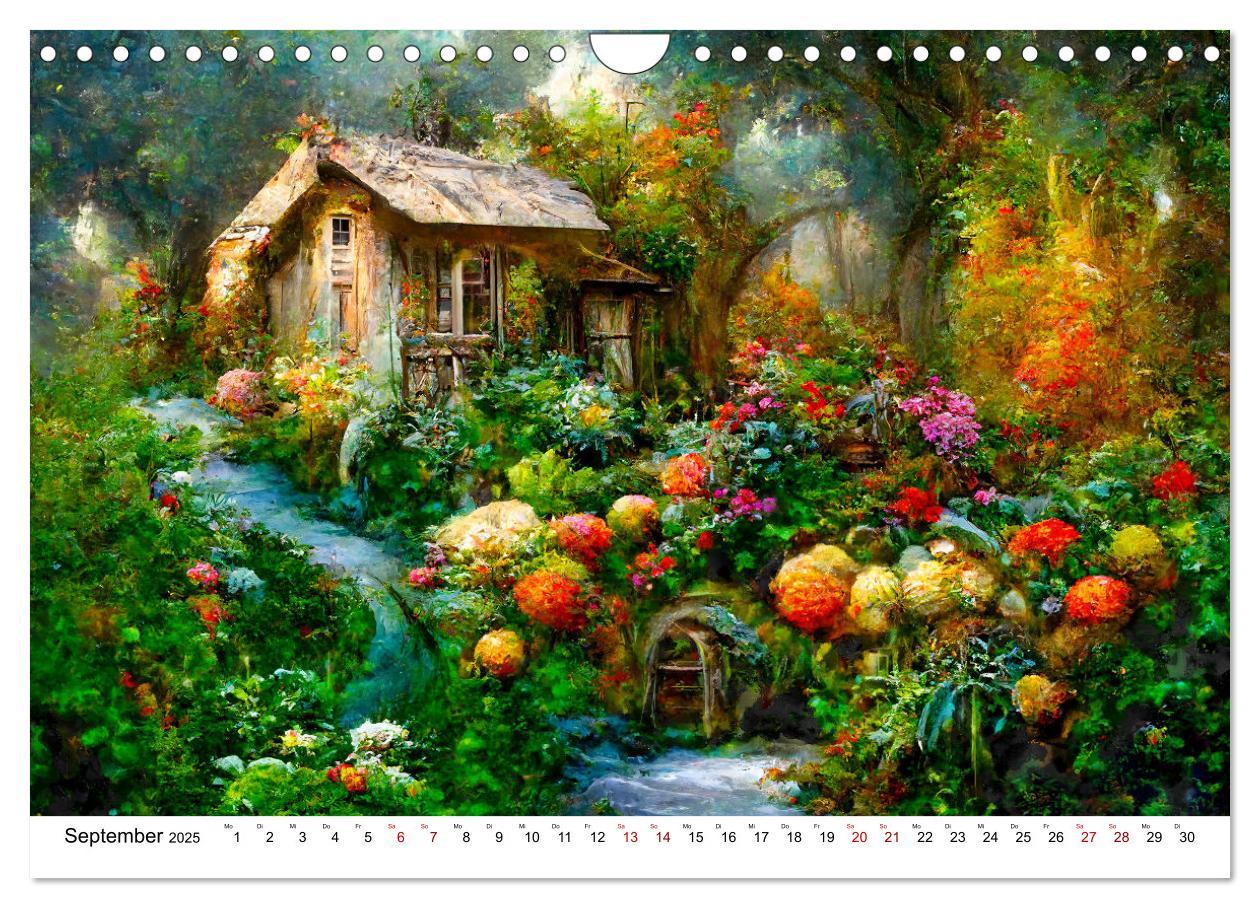 Bild: 9783383934599 | Fantasie Cottages - Ein Jahr durch die Märchenwelt (Wandkalender...