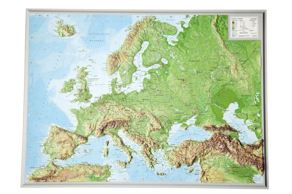Cover: 4280000002341 | Reliefkarte Europa klein 1 : 16 000 000 | André Markgraf (u. a.)