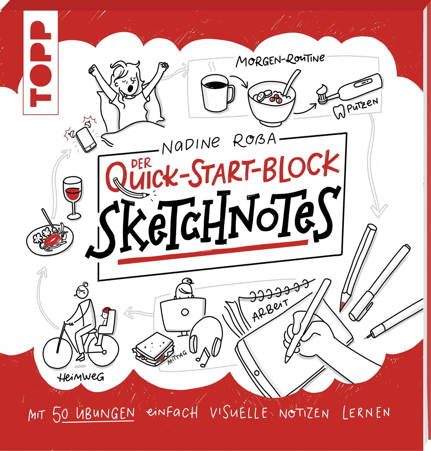 Cover: 9783772483585 | Sketchnotes. Der Quick-Start-Block | Nadine Roßa | Taschenbuch | 2019