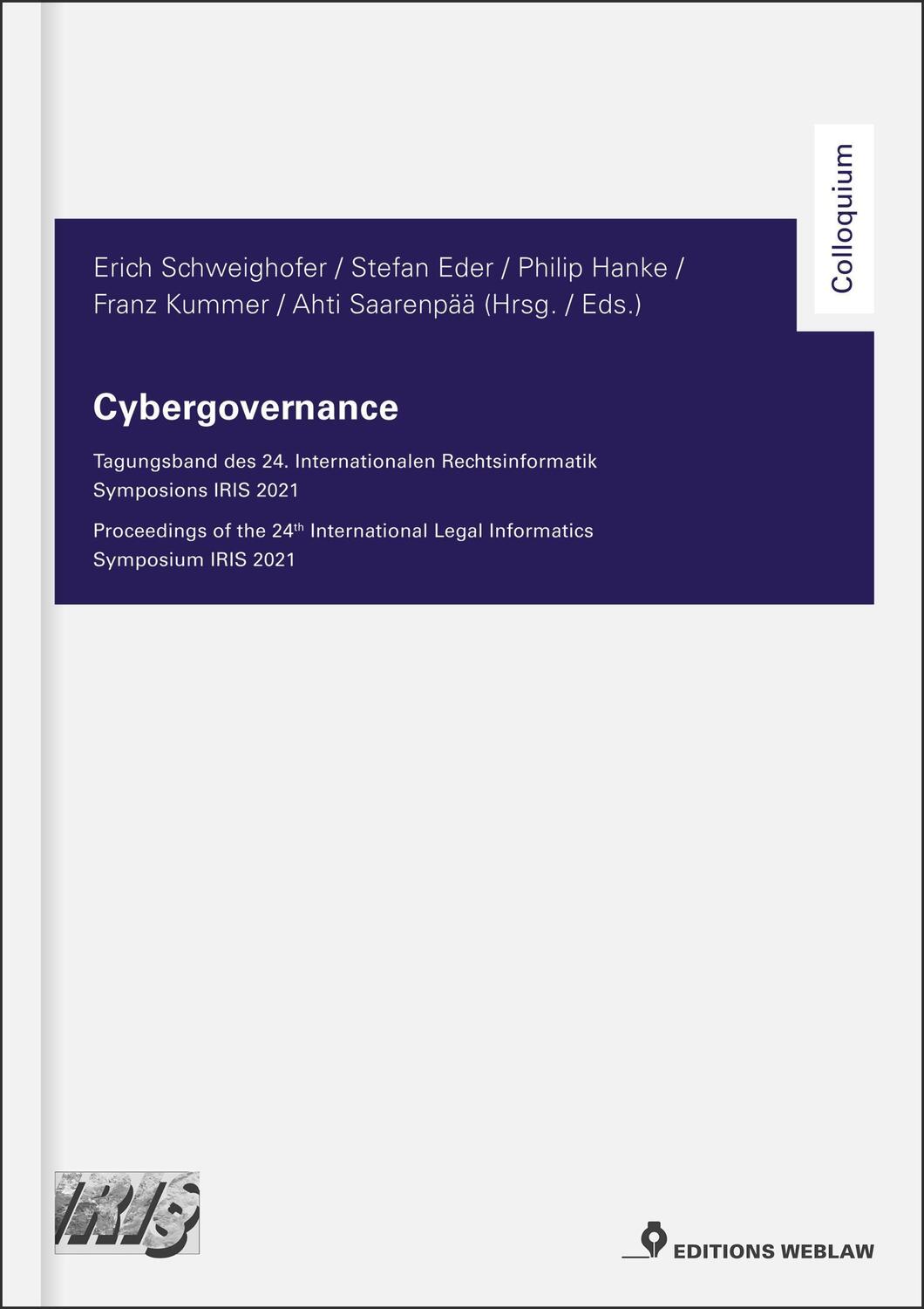 Cover: 9783969664520 | Cybergovernance | Erich Schweighofer (u. a.) | Taschenbuch | 412 S.