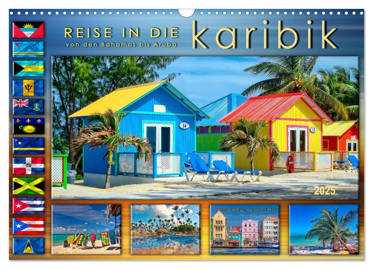 Cover: 9783435431182 | Reise in die Karibik - von den Bahamas bis Aruba (Wandkalender 2025...