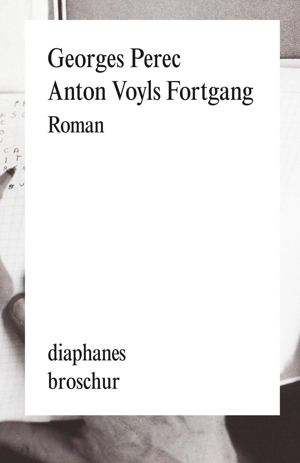 Cover: 9783037343227 | Anton Voyls Fortgang | Georges Perec | Taschenbuch | 410 S. | Deutsch