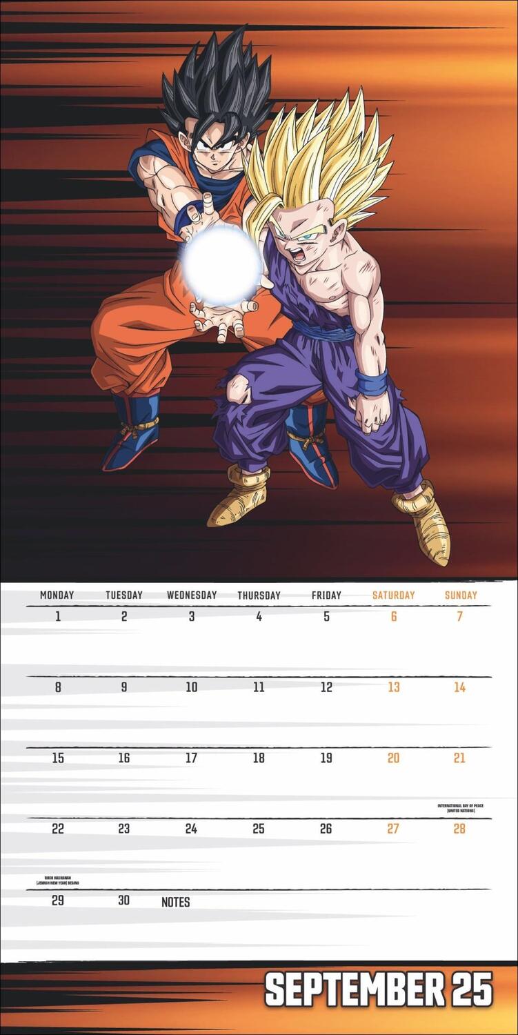 Bild: 9783840196881 | Dragon Ball Z Broschurkalender 2025 | Kalender | 28 S. | Englisch