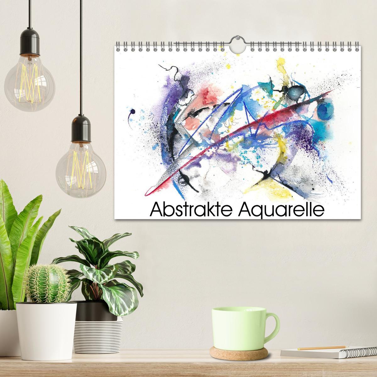 Bild: 9783435625185 | Abstrakte Aquarelle (Wandkalender 2025 DIN A4 quer), CALVENDO...