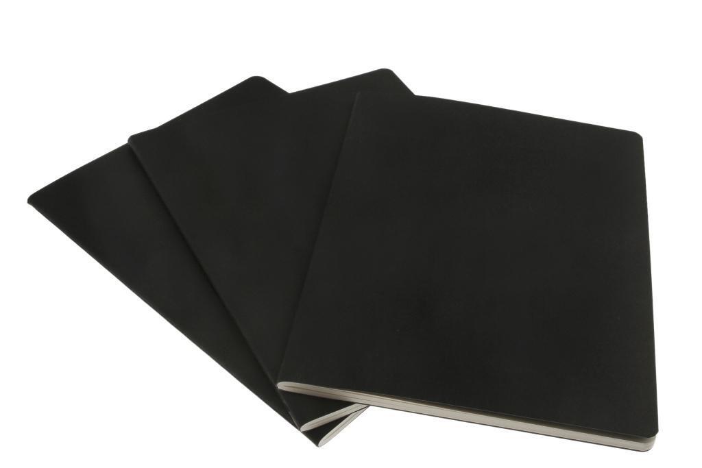 Bild: 9788883705014 | Moleskine Cahier Extra Large liniert schwarz. 3er Pack | Taschenbuch