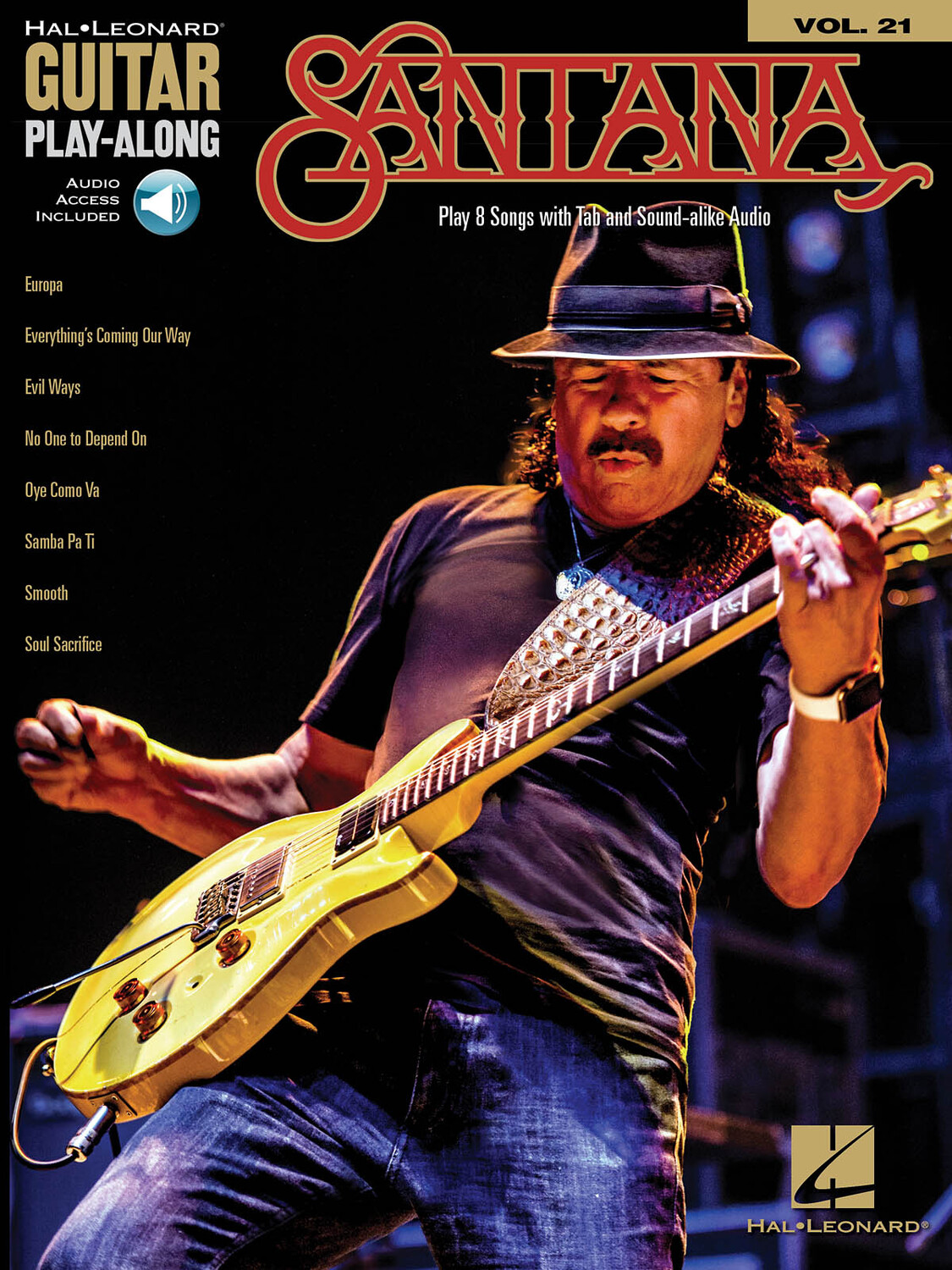 Cover: 888680630683 | Santana | Guitar Play-Along Volume 21 | Carlos Santana | 2017