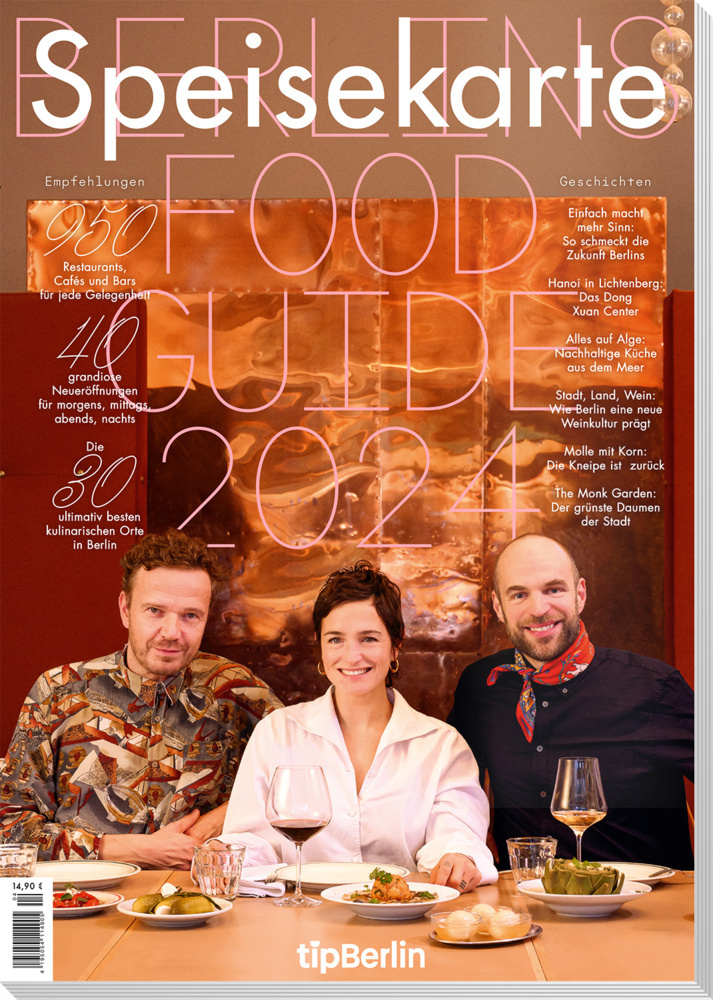Cover: 9783946631613 | tipBerlin Speisekarte 2024 | Berlins Food-Guide | GmbH | Taschenbuch