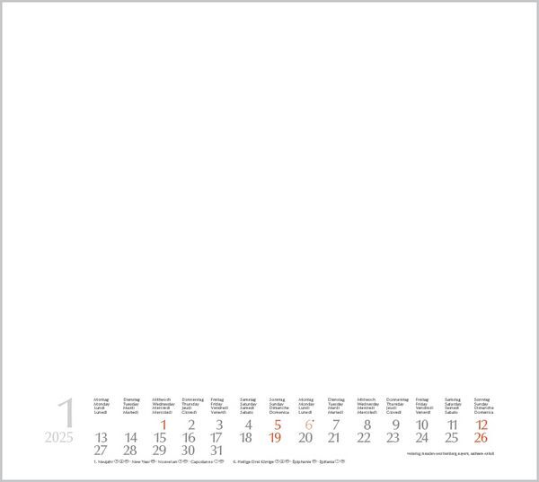 Bild: 9783731877653 | Foto-Malen-Basteln Bastelkalender quer weiß 2025 | Korsch Verlag