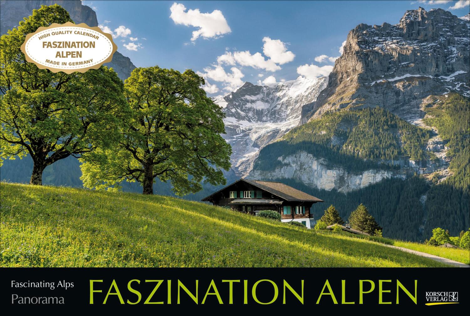 Cover: 9783731876021 | Faszination Alpen 2025 | Verlag Korsch | Kalender | 14 S. | Deutsch