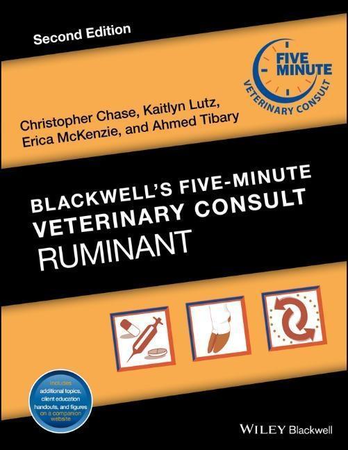 Cover: 9781119064688 | Blackwell's Five-Minute Veterinary Consult: Ruminant | Chase (u. a.)