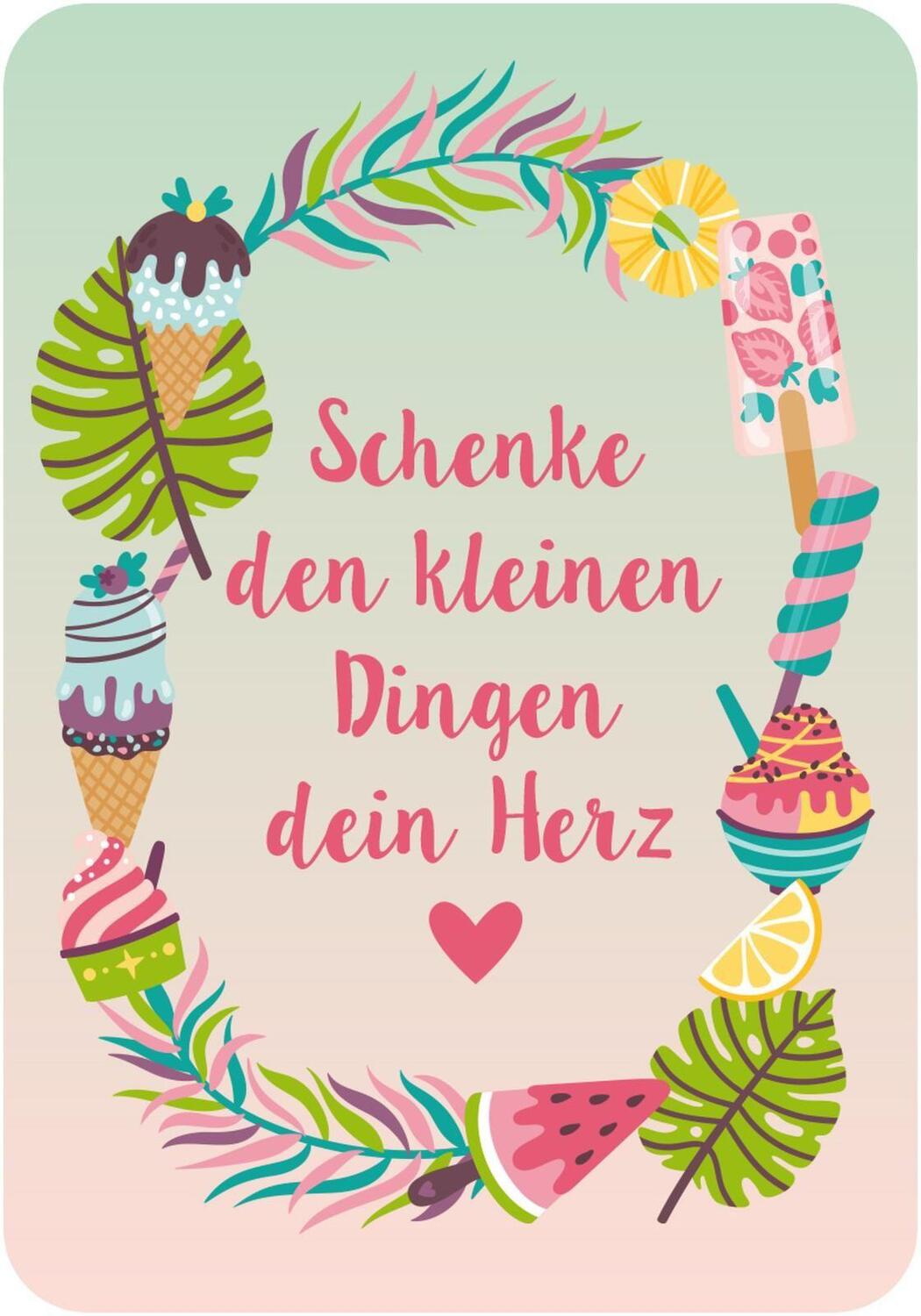 Bild: 9783845832241 | Happy Mantras to go - 50 Kärtchen zum Glücklichsein | Box | 51 S.