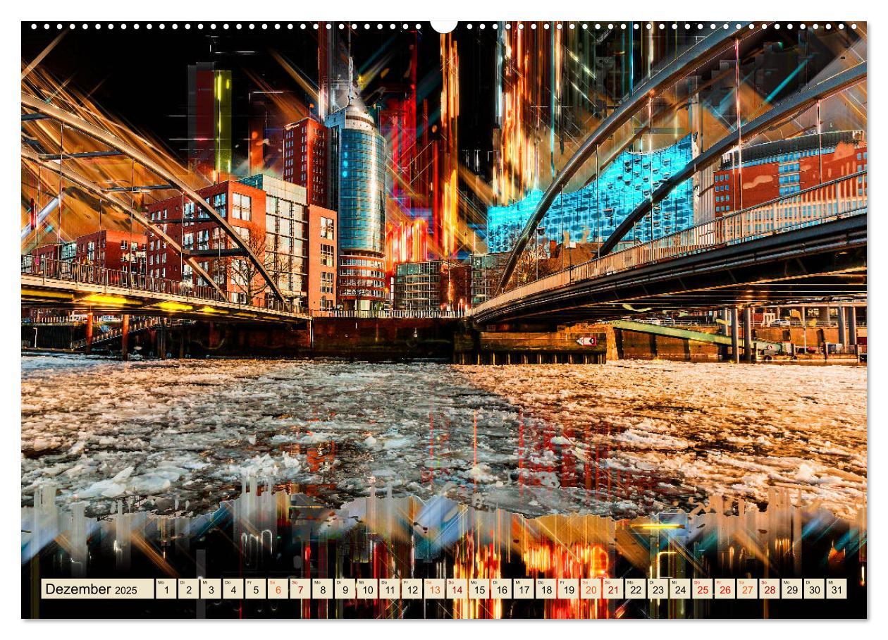 Bild: 9783435266203 | Hamburg abstrakt (Wandkalender 2025 DIN A2 quer), CALVENDO...