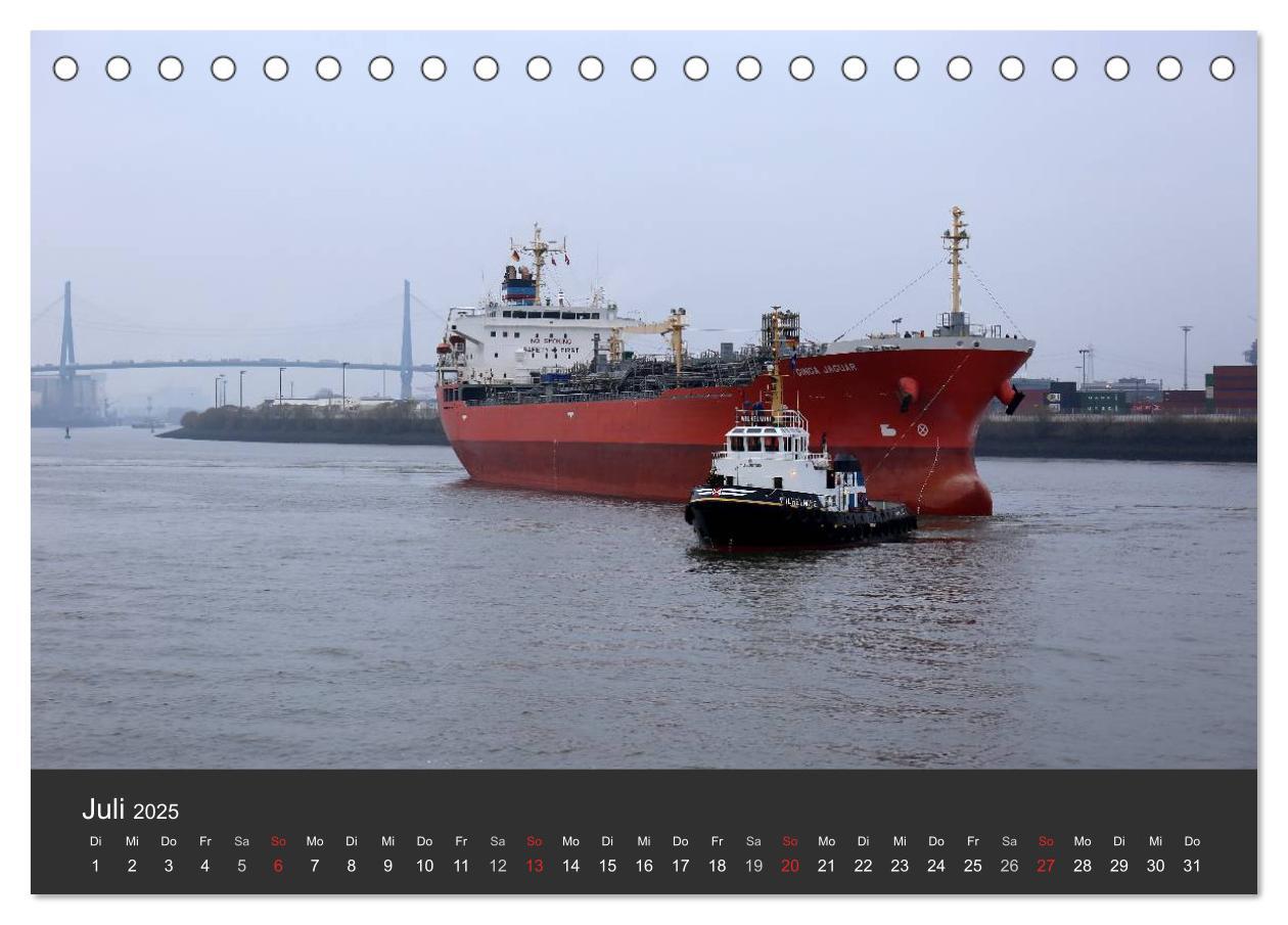 Bild: 9783435492886 | Hafen Hamburg 2025 (Tischkalender 2025 DIN A5 quer), CALVENDO...