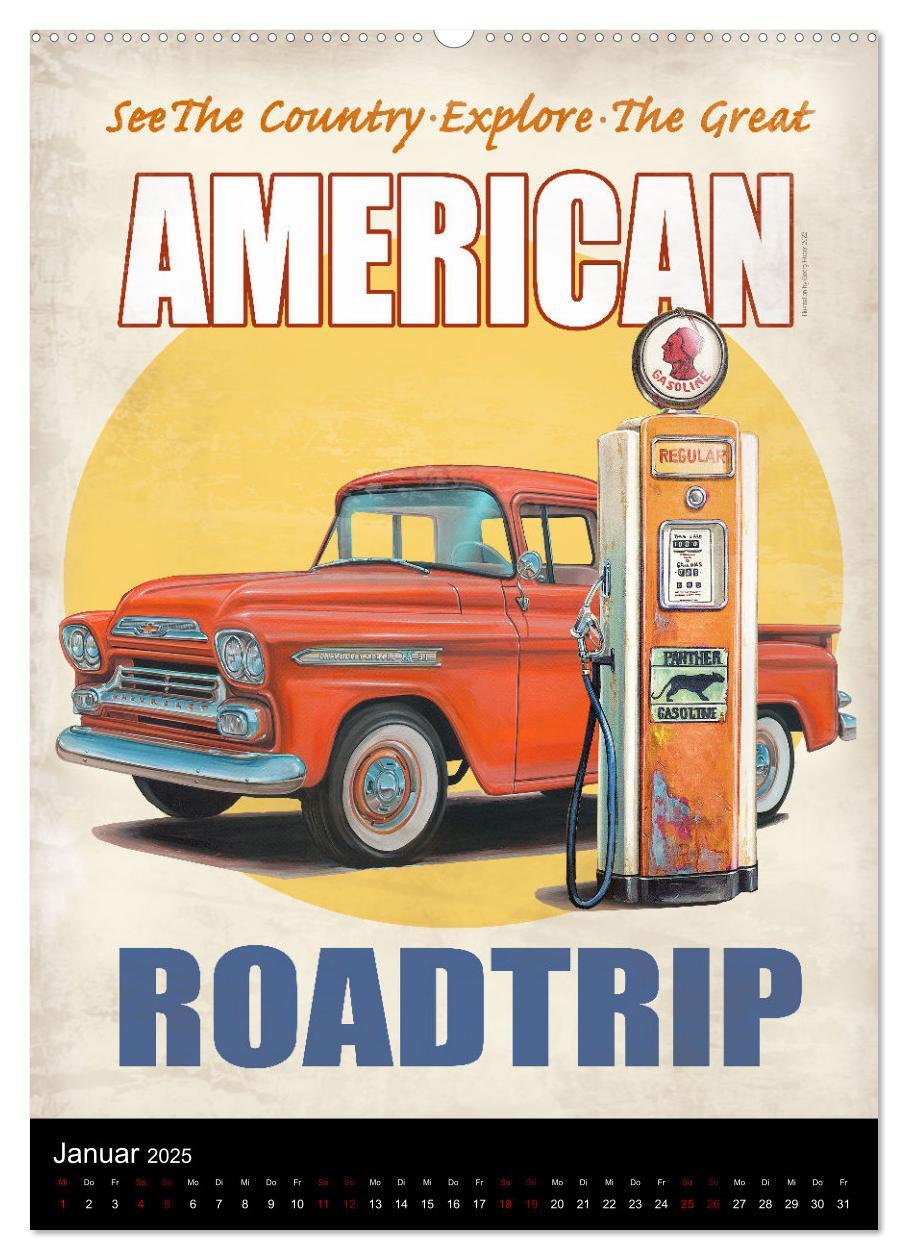 Bild: 9783435909384 | Drive America Plakate (Wandkalender 2025 DIN A2 hoch), CALVENDO...