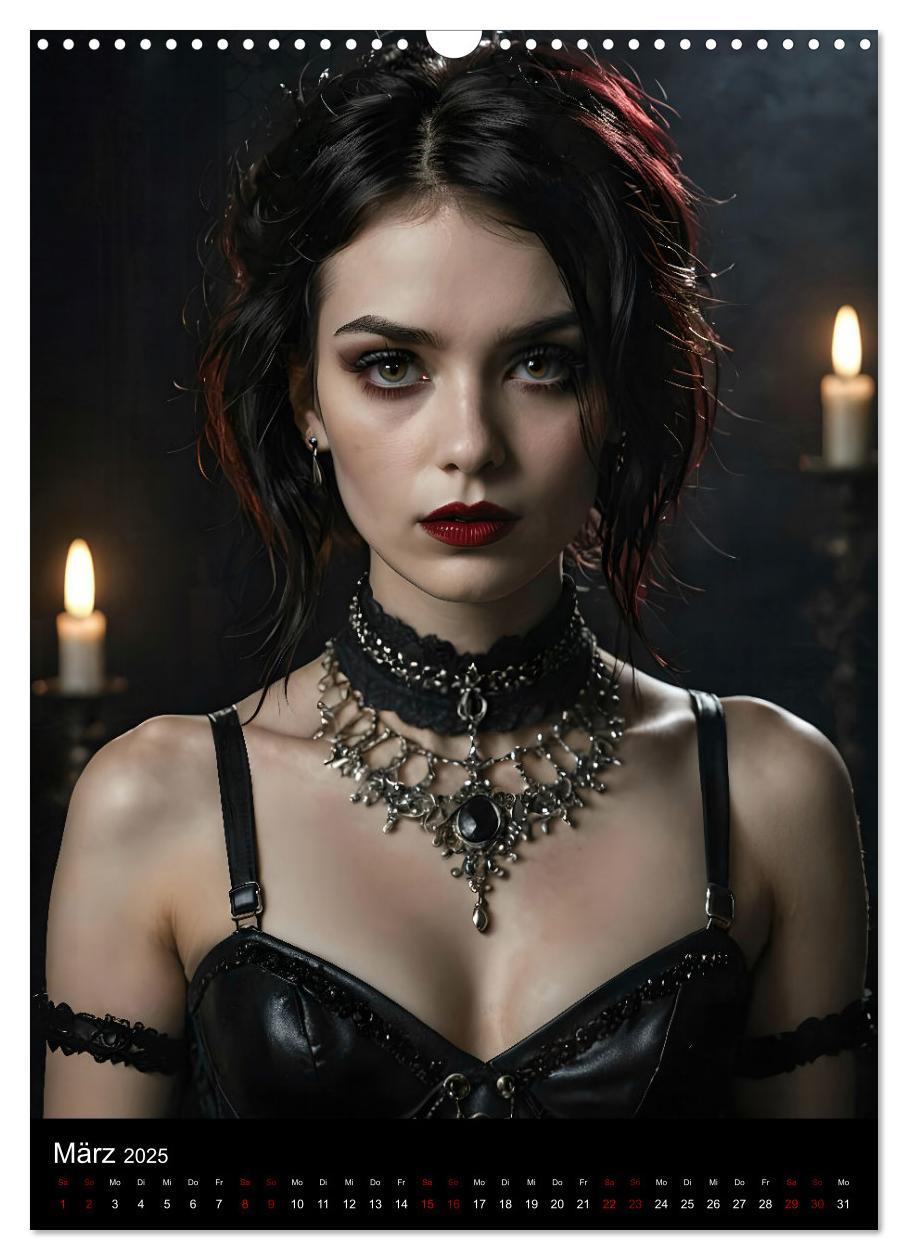 Bild: 9783457180167 | Gothic beauties - Schönheiten der Nacht (Wandkalender 2025 DIN A3...