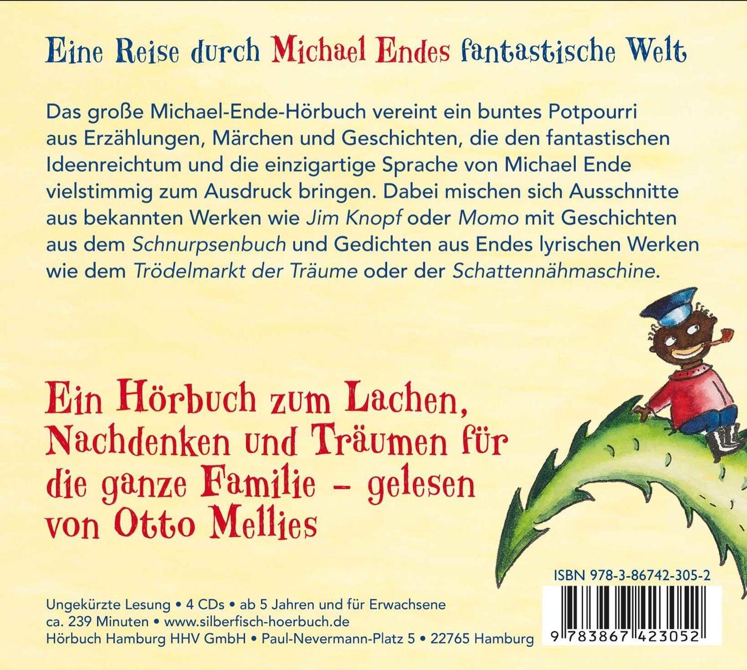 Rückseite: 9783867423052 | Das große Michael-Ende-Hörbuch | Michael Ende | Audio-CD | 4 Audio-CDs