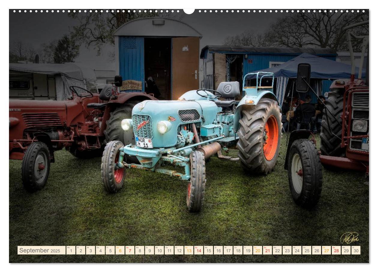 Bild: 9783435609109 | Oldtimer - Traktoren für Liebhaber (Wandkalender 2025 DIN A2 quer),...