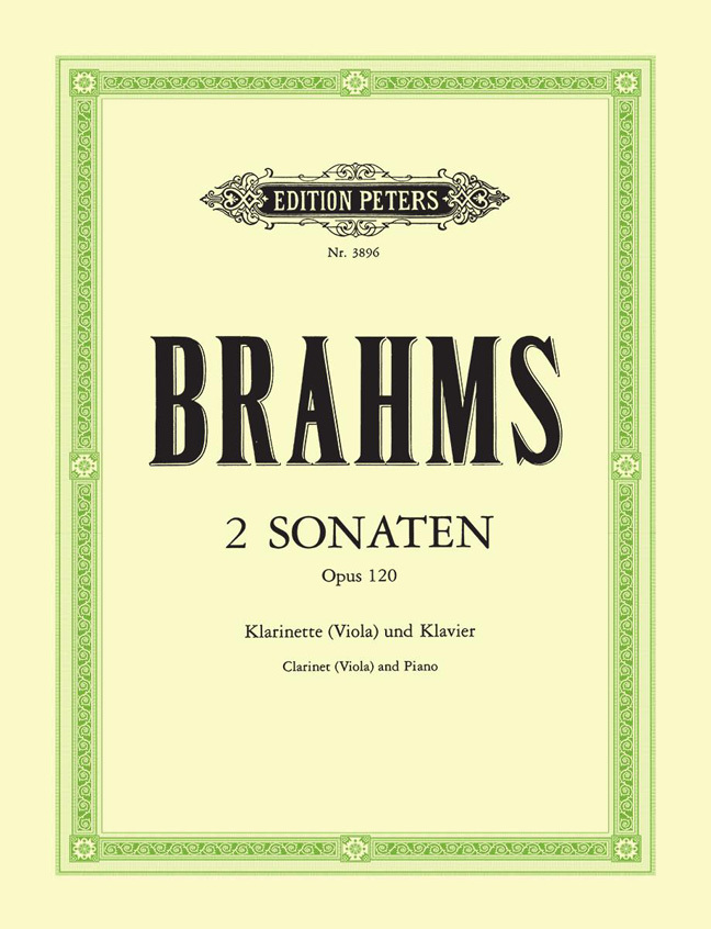 Cover: 9790014019273 | 2 Sonaten für Klarinette (oder Viola) und Klavier op. 120 | Brahms
