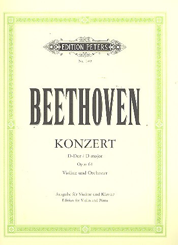 Cover: 9790014002558 | Violinkonzert D-Dur op.61, Klavierauszug | Violine und Klavier