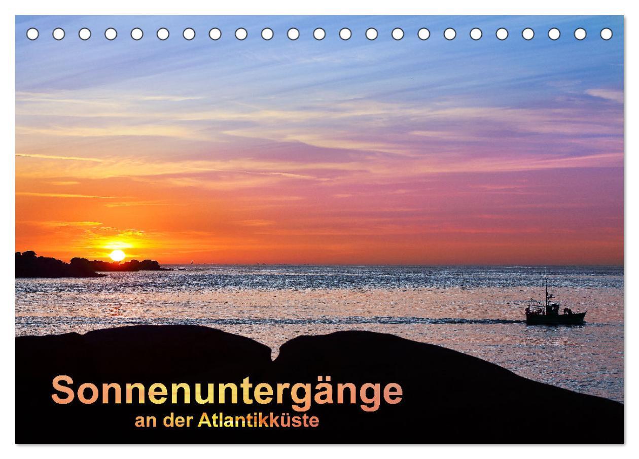 Cover: 9783435747702 | Sonnenuntergänge an der Atlantikküste (Tischkalender 2025 DIN A5...