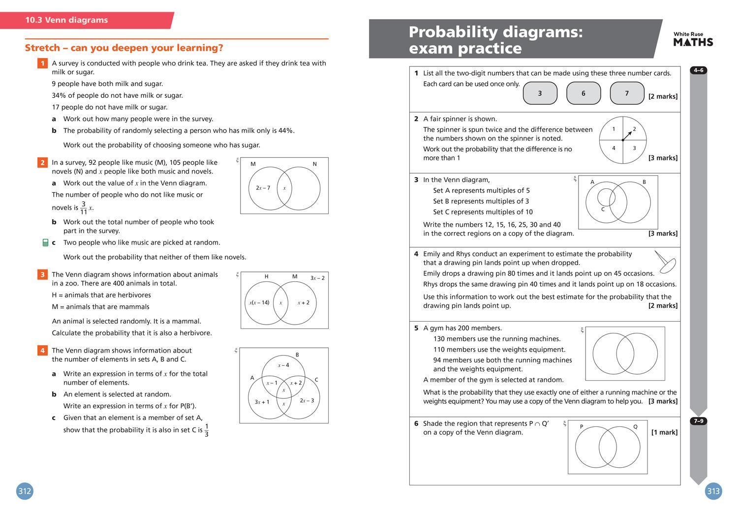 Bild: 9780008669607 | White Rose Maths: Aqa GCSE 9-1 Higher Student Book 2 | Ainscough