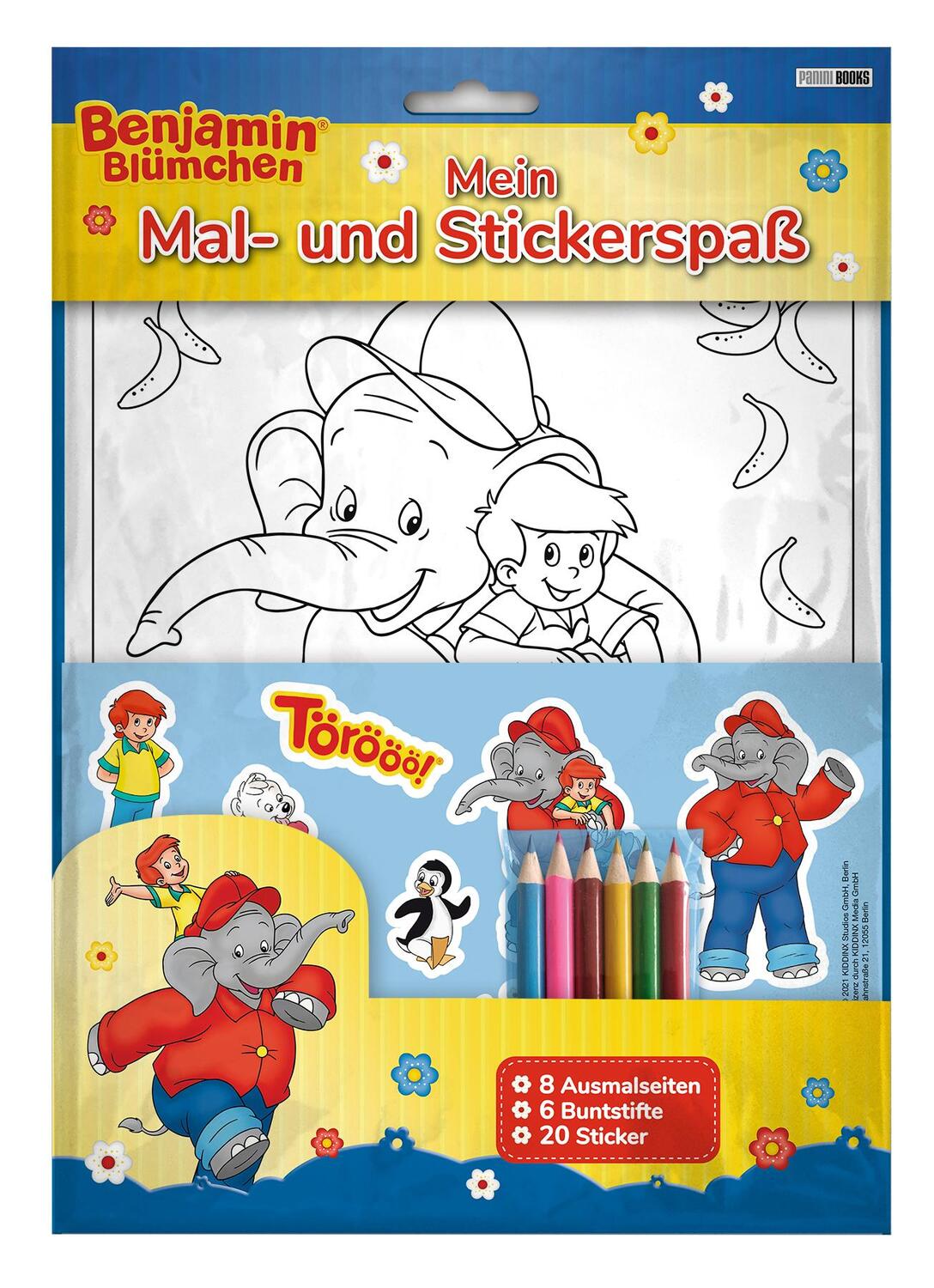 Cover: 9783833240065 | Benjamin Blümchen: Mein Mal- und Stickerspaß | Taschenbuch | 8 S.
