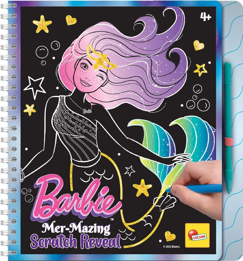 Cover: 9788833512327 | Barbie Sketch Book Mer-Mazing Scratch Reveal (In Display of 12 PCS)