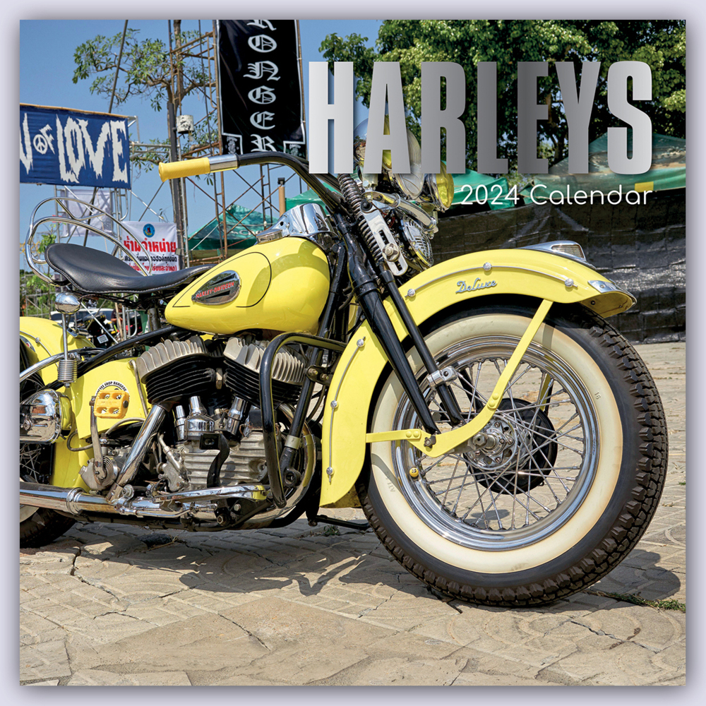 Cover: 9781804109458 | Harleys - Harley Davidson 2024 - 16-Monatskalender | Ltd | Kalender