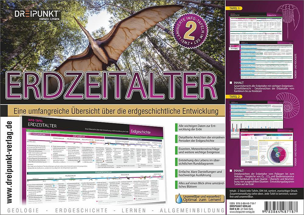 Cover: 9783864487187 | Info-Tafel-Set Erdzeitalter | Schulze Media GmbH | Stück | 4 S. | 2021