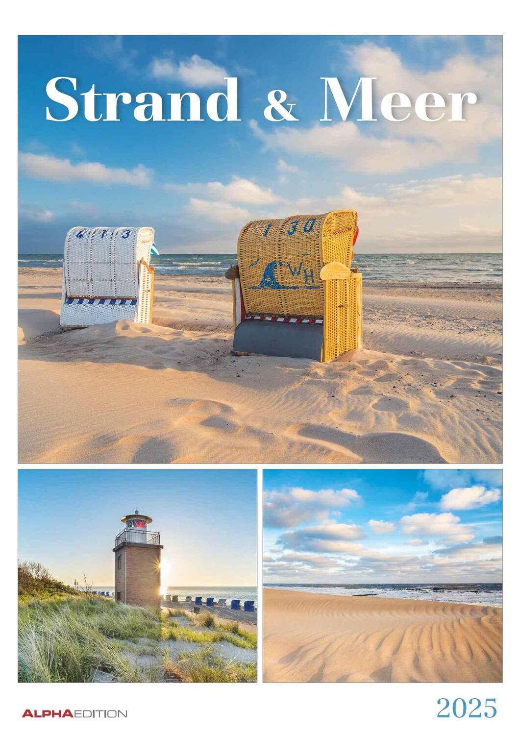Cover: 4251732343903 | Strand &amp; Meer 2025 - Bildkalender A3 (29,7x42 cm) - mit Feiertagen...