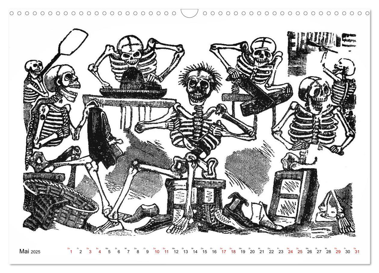 Bild: 9783435105397 | Calaveras - Totenköpfe und Skelette (Wandkalender 2025 DIN A3...