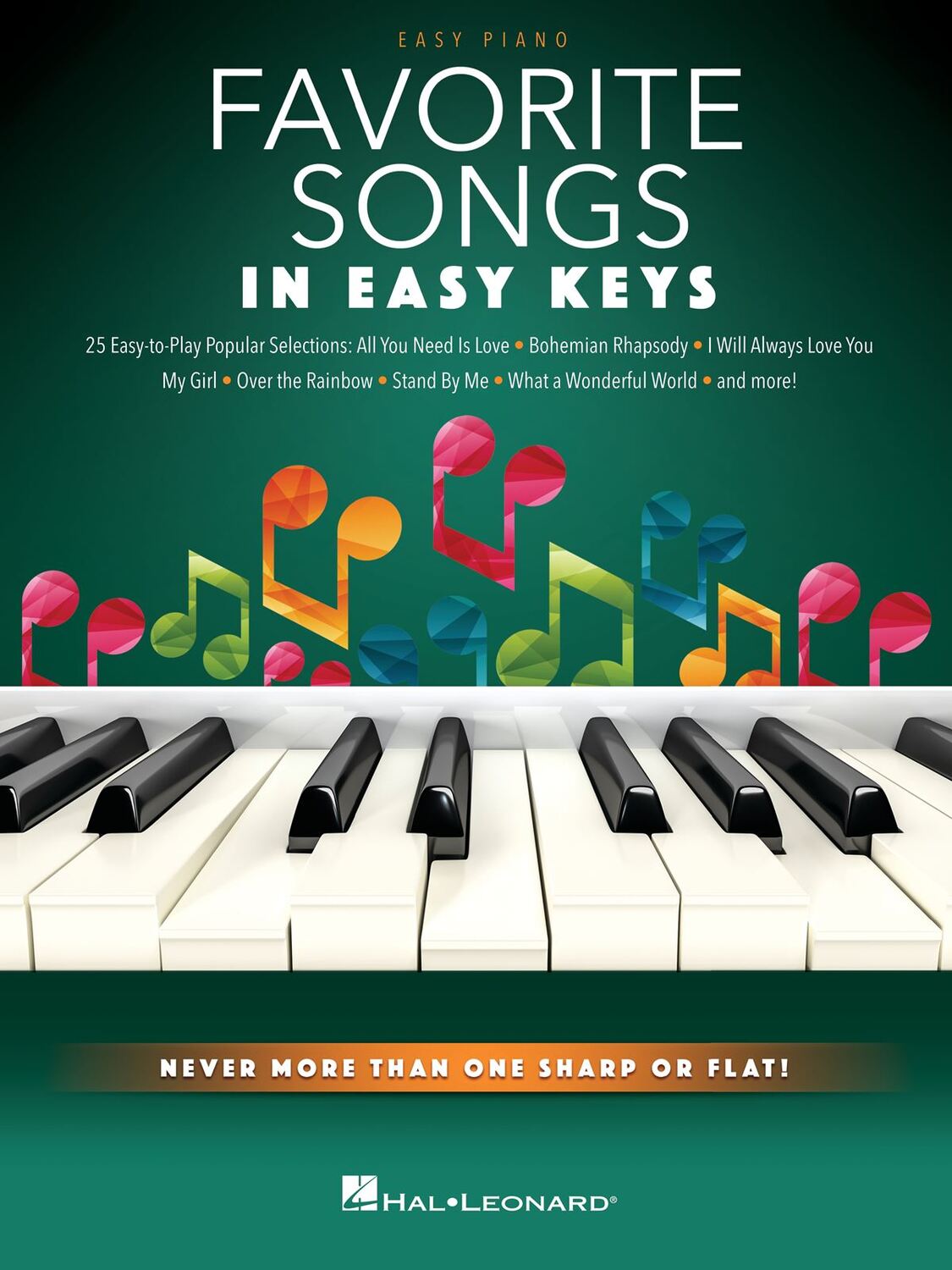 Cover: 840126988895 | Favorite Songs - In Easy Keys | Never More Than One Sharp or Flat!