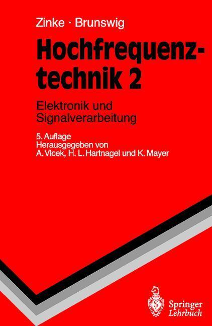 Cover: 9783540647287 | Hochfrequenztechnik | Elektronik und Signalverarbeitung | Buch | 1998