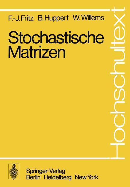 Cover: 9783540091264 | Stochastische Matrizen | F. -J. Fritz (u. a.) | Taschenbuch | X | 1979