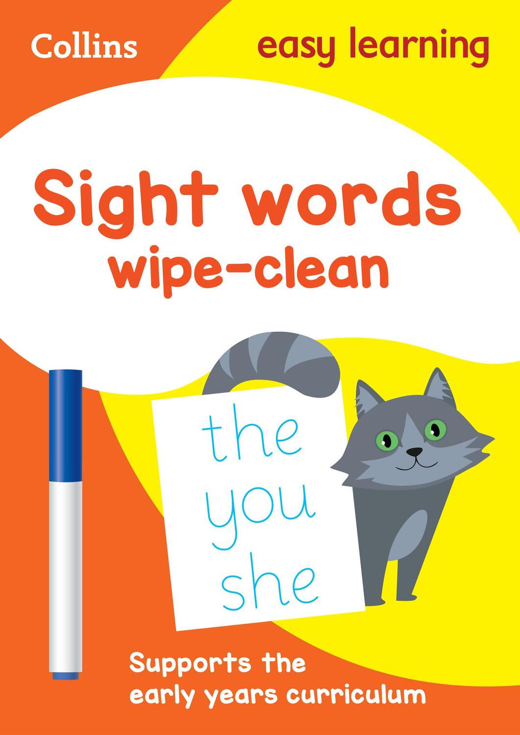 Cover: 9780008275372 | Sight Words Age 3-5 Wipe Clean Activity Book | Ideal for Home Learning