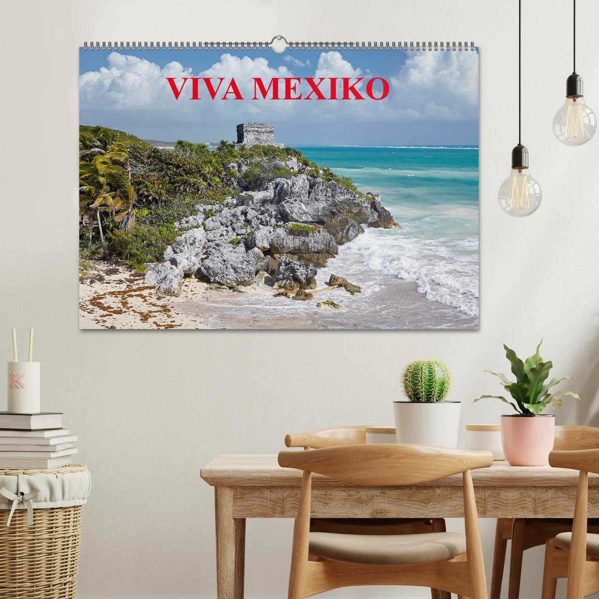 Bild: 9783435156221 | VIVA MEXIKO (Wandkalender 2025 DIN A2 quer), CALVENDO Monatskalender