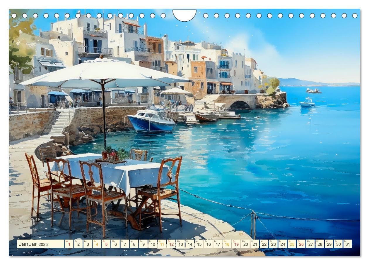 Bild: 9783383846595 | Santorini Inselträume (Wandkalender 2025 DIN A4 quer), CALVENDO...