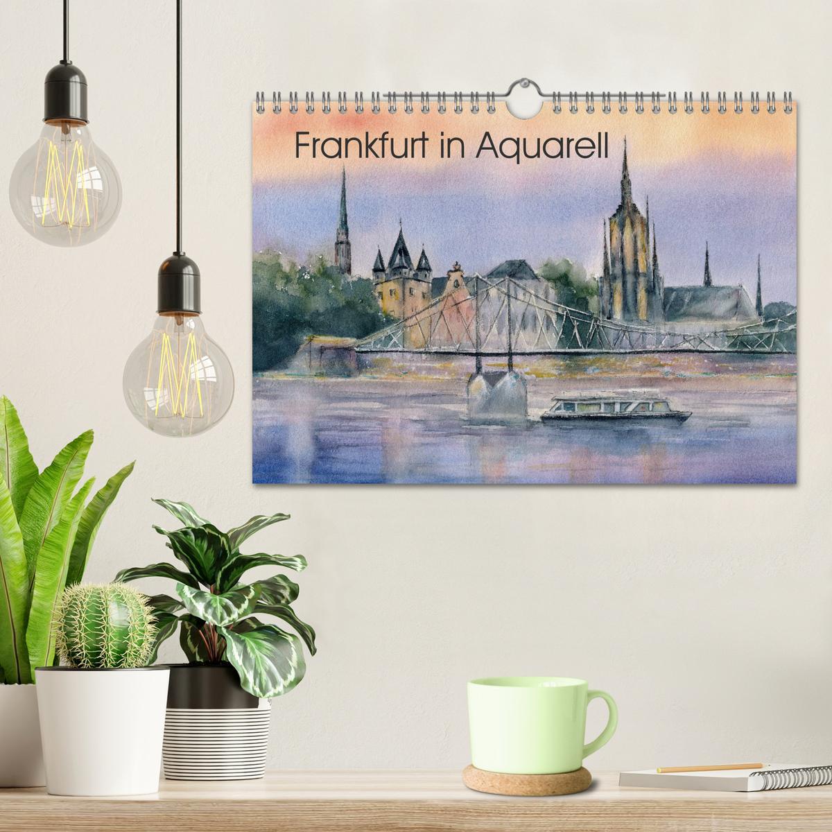 Bild: 9783435212507 | Frankfurt in Aquarell (Wandkalender 2025 DIN A4 quer), CALVENDO...