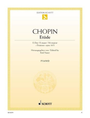 Cover: 9790001085786 | Etüde E-Dur | Frédéric Chopin | Buch | 8 S. | Deutsch | 1986