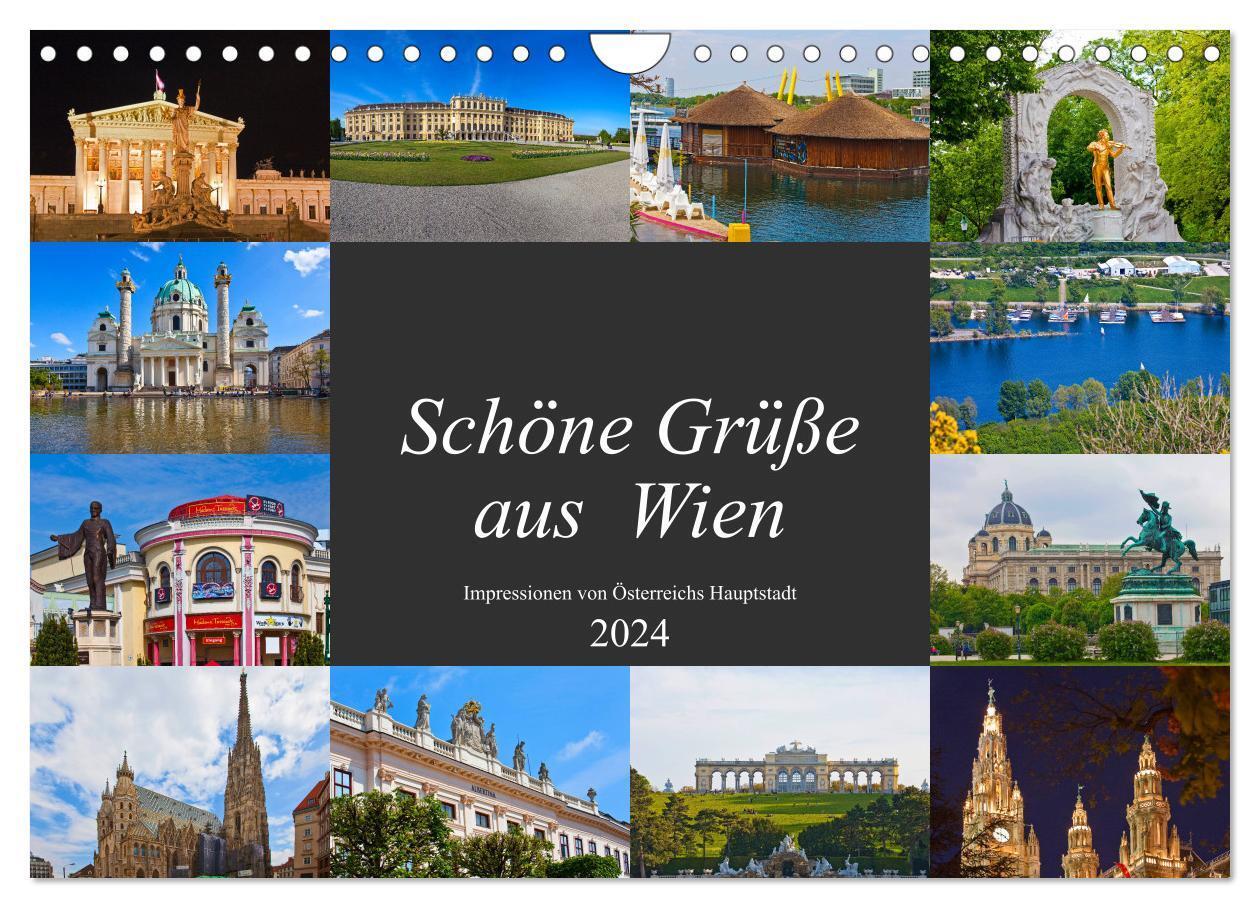 Cover: 9783383139826 | Schöne Grüße aus Wien (Wandkalender 2024 DIN A4 quer), CALVENDO...