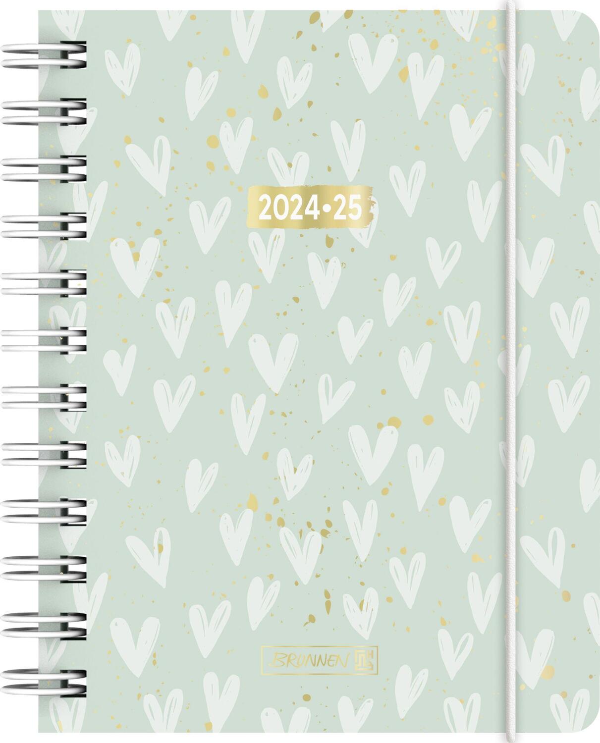 Cover: 4061947118889 | Schülerkalender 2024/2025 "Hearts", 1 Seite = 1 Tag, A6, 352...