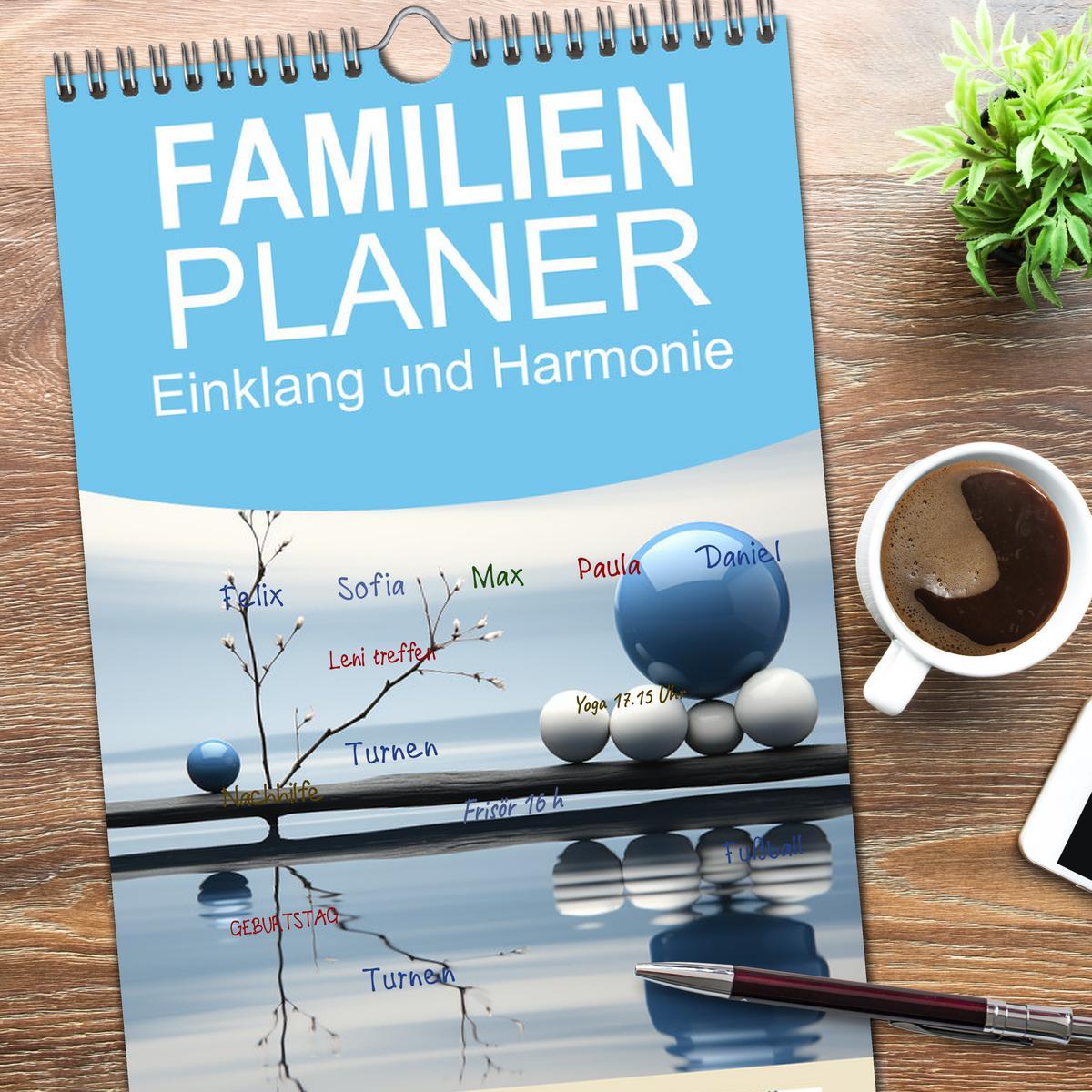 Bild: 9783457091708 | Familienplaner 2025 - Einklang und Harmonie mit 5 Spalten...