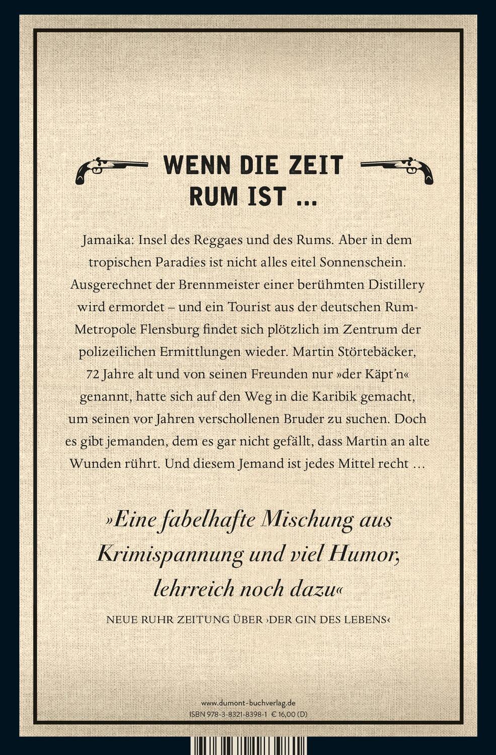 Rückseite: 9783832183981 | Rum oder Ehre | Kriminalroman | Carsten Sebastian Henn | Taschenbuch